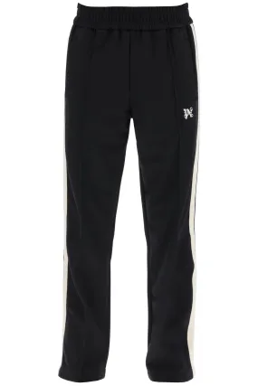 PALM ANGELS contrast band joggers with track in