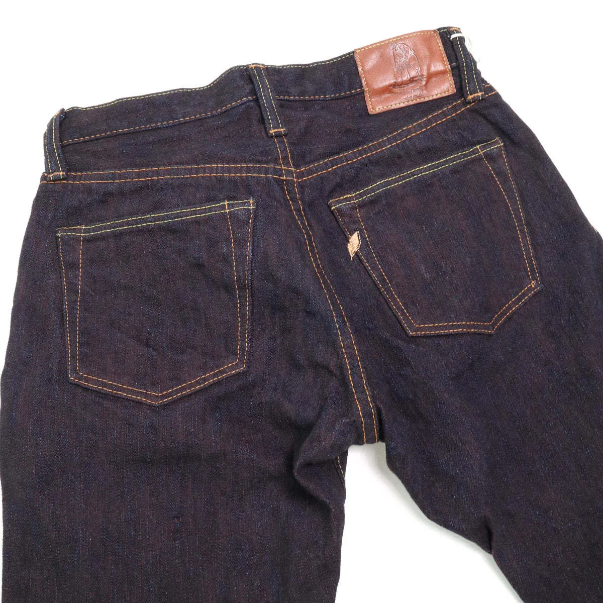 PER EX 019 ID 15oz Extra Slub Relax Taper Indigo x Persimmon jeans - Indigo