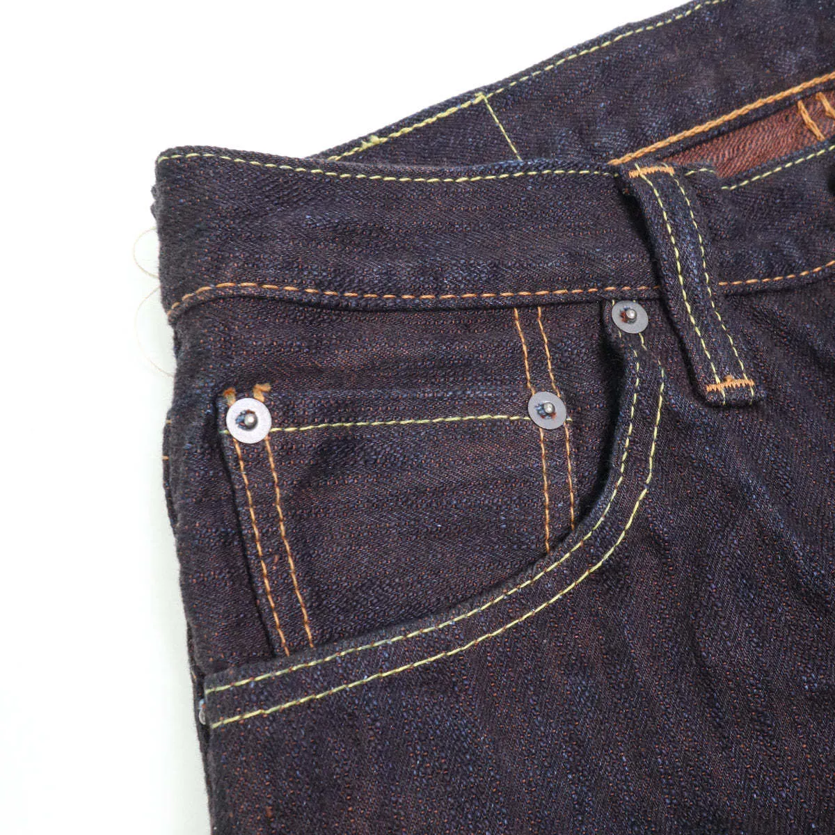 PER EX 019 ID 15oz Extra Slub Relax Taper Indigo x Persimmon jeans - Indigo