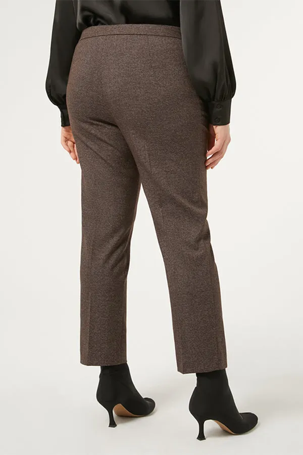 Persona (by Marina Rinaldi) ORCHE VISCOSE YARN-DYED FABRIC TROUSERS