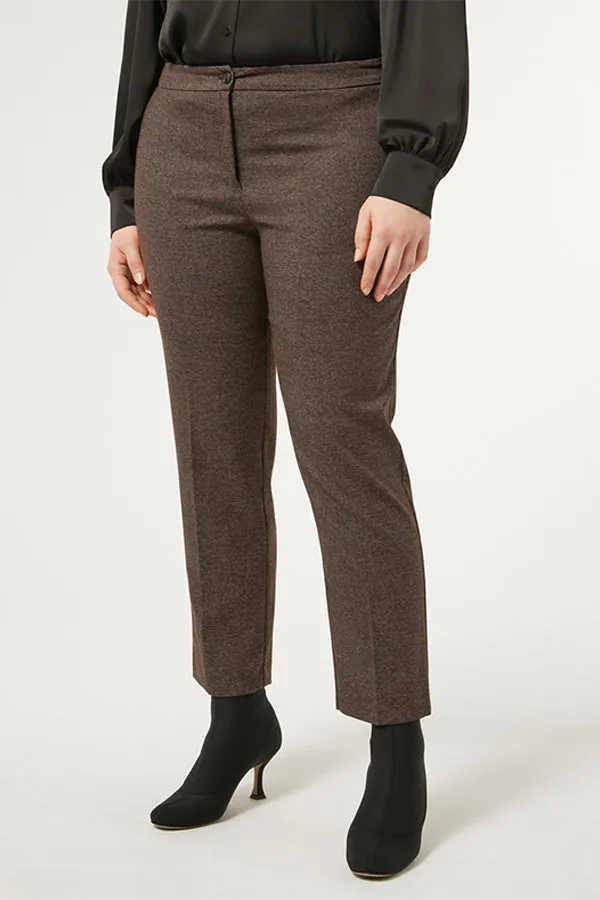 Persona (by Marina Rinaldi) ORCHE VISCOSE YARN-DYED FABRIC TROUSERS