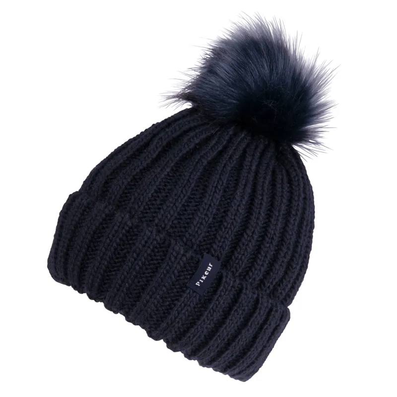 Pikeur Sports Basic Pom Pom Hat - Navy