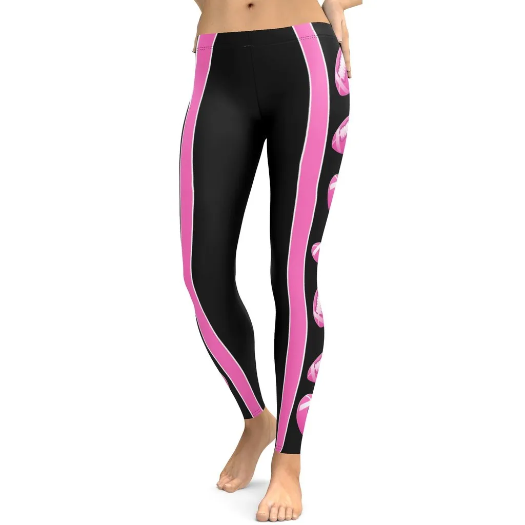 Pink Football Leggings