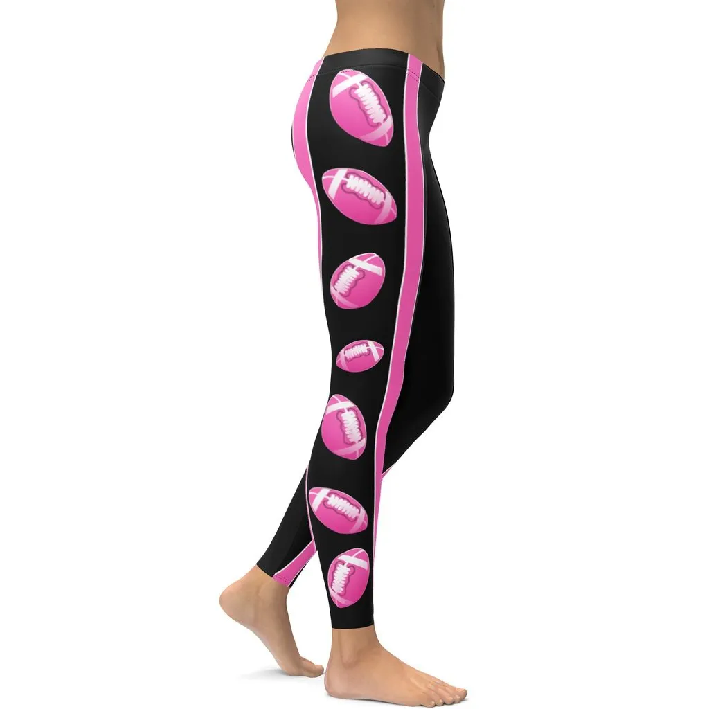 Pink Football Leggings