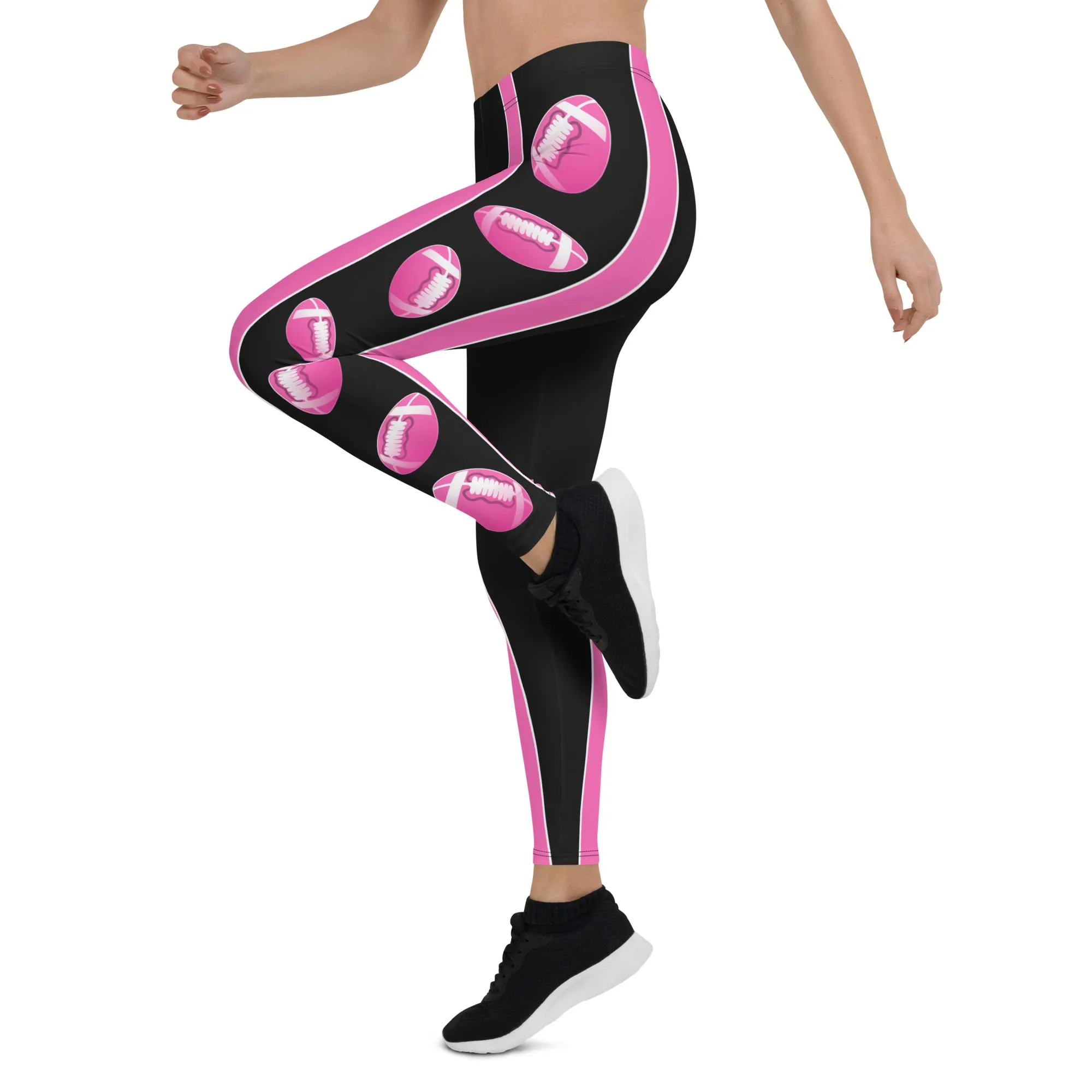 Pink Football Leggings