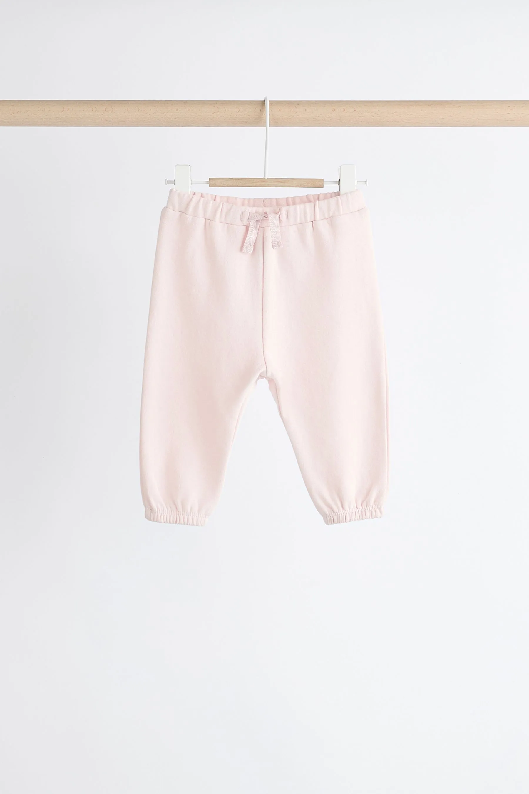 Pink/Cream Baby Sweatshirt & Joggers Set 6 Pack