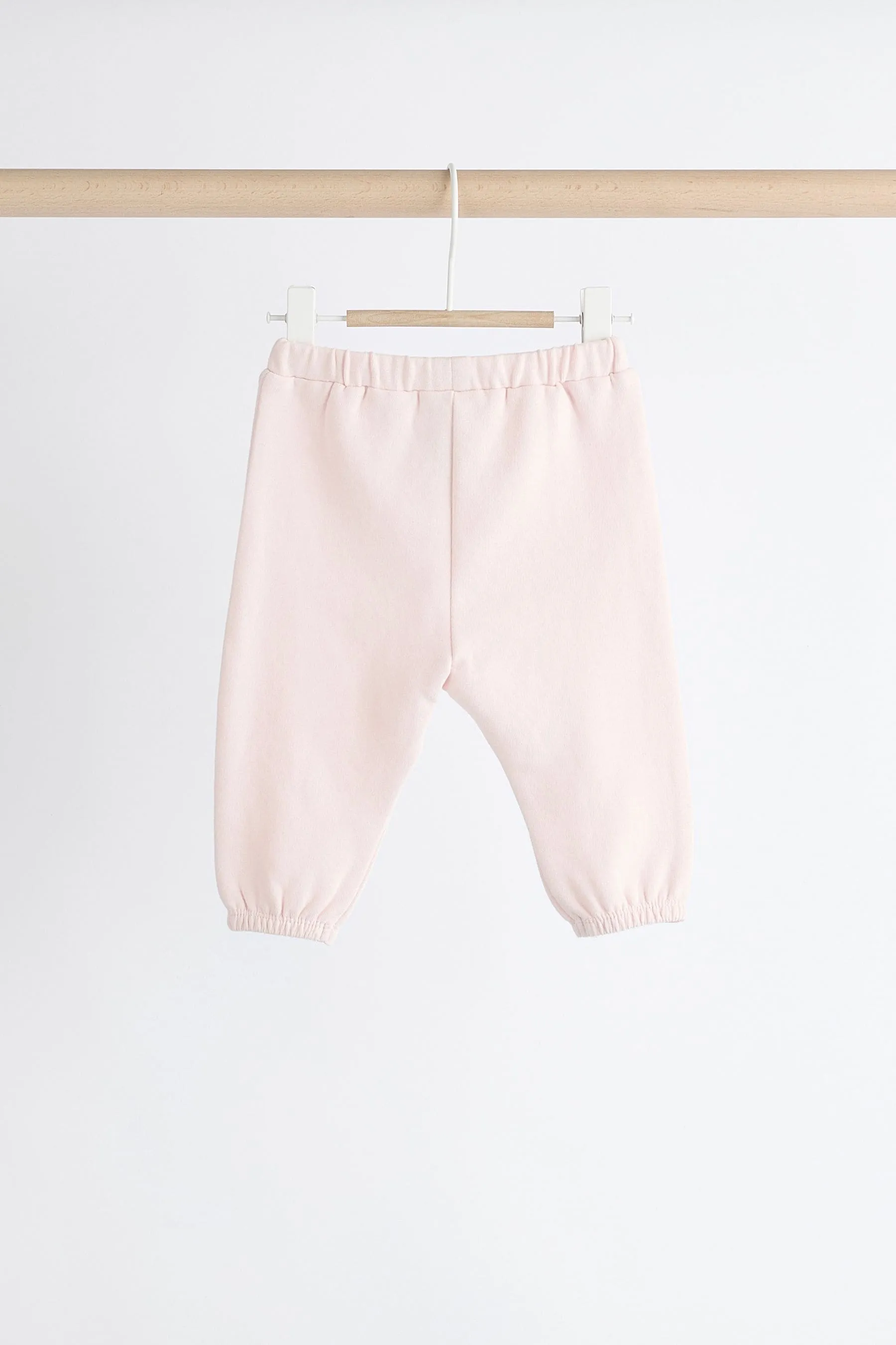 Pink/Cream Baby Sweatshirt & Joggers Set 6 Pack