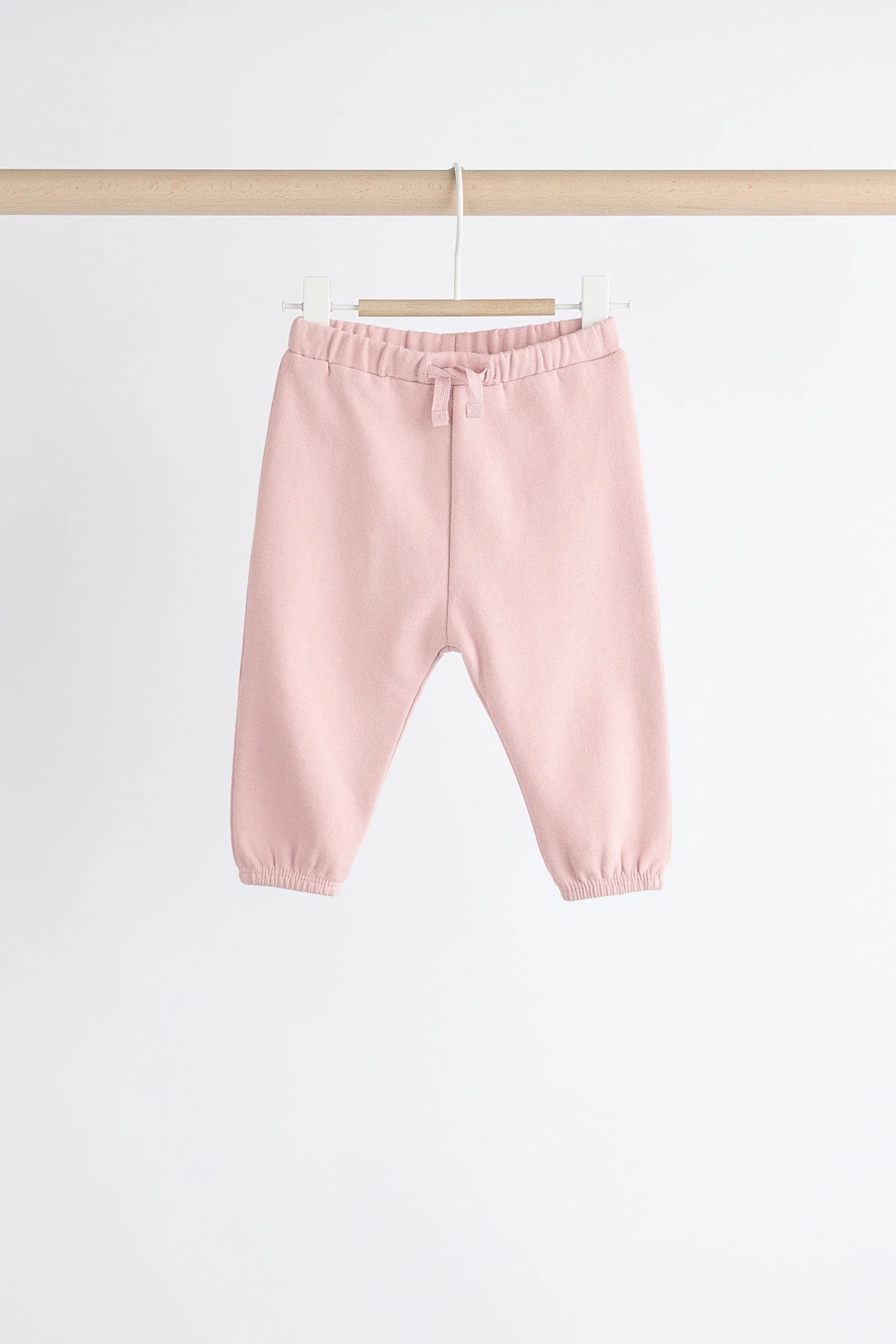 Pink/Cream Baby Sweatshirt & Joggers Set 6 Pack