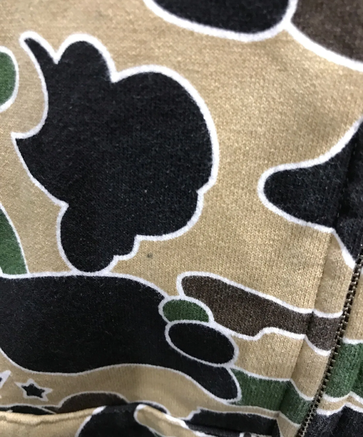 [Pre-owned] A BATHING APE Camo Zip-up Shark Hoodie 001zph801004m