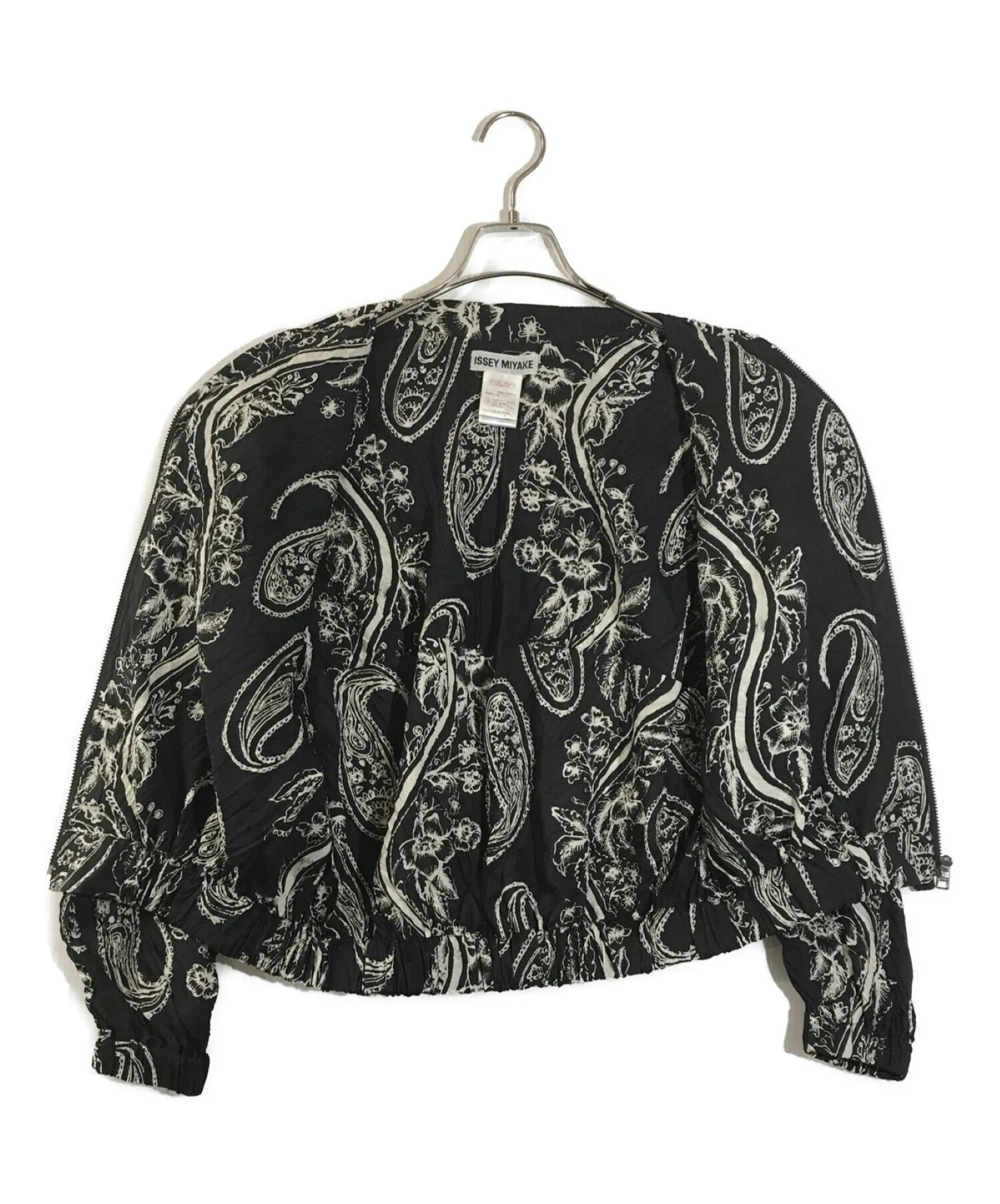 [Pre-owned] ISSEY MIYAKE Light Cropped Paisley Jacket IM61-FD702