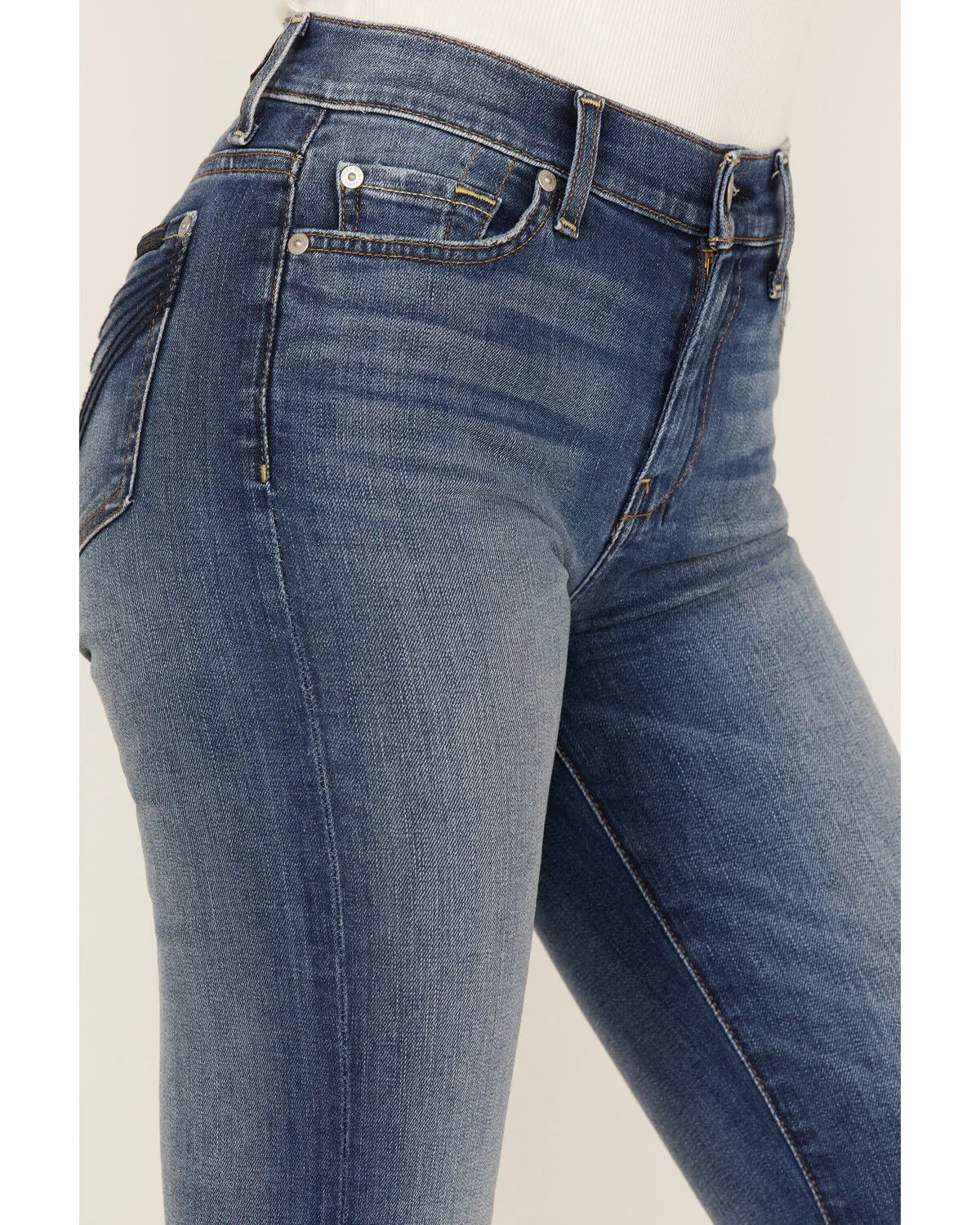 Product Name:  7 For All Mankind Women's Medium Wash Mid Rise Dojo Wide Jeans