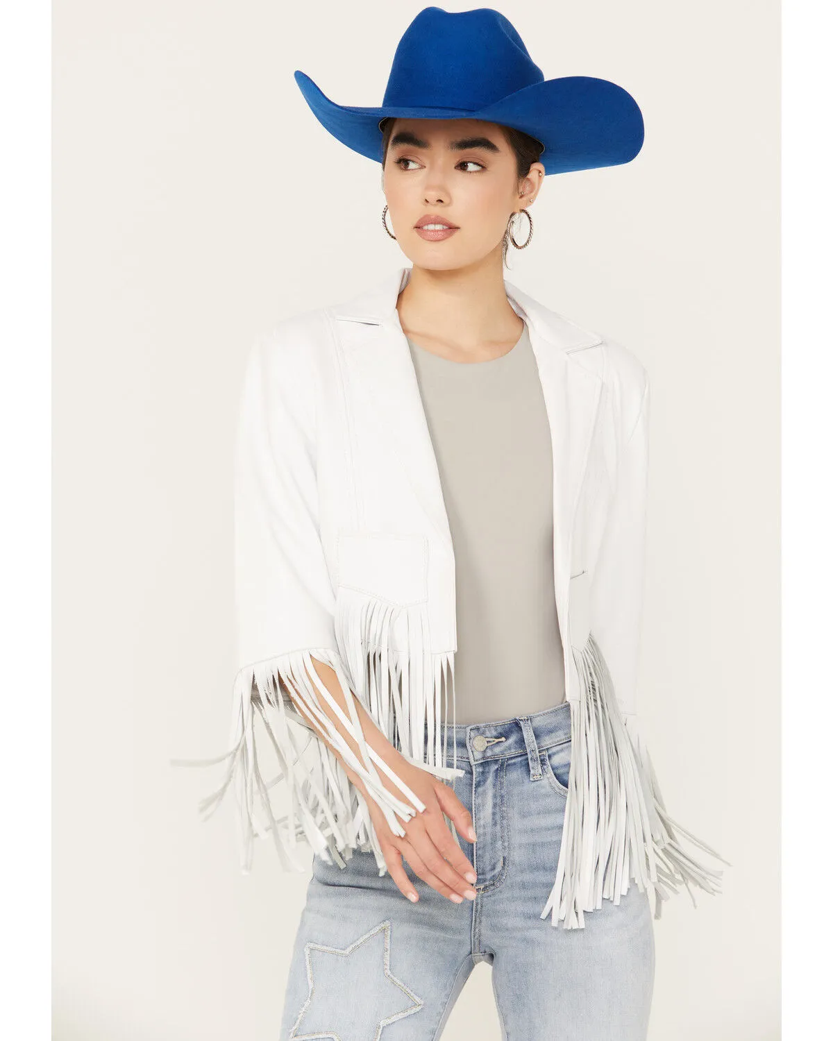 Product Name:  Cripple Creek Women's Cropped Fringe Jacket