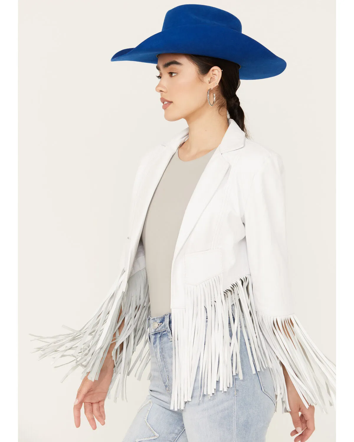 Product Name:  Cripple Creek Women's Cropped Fringe Jacket