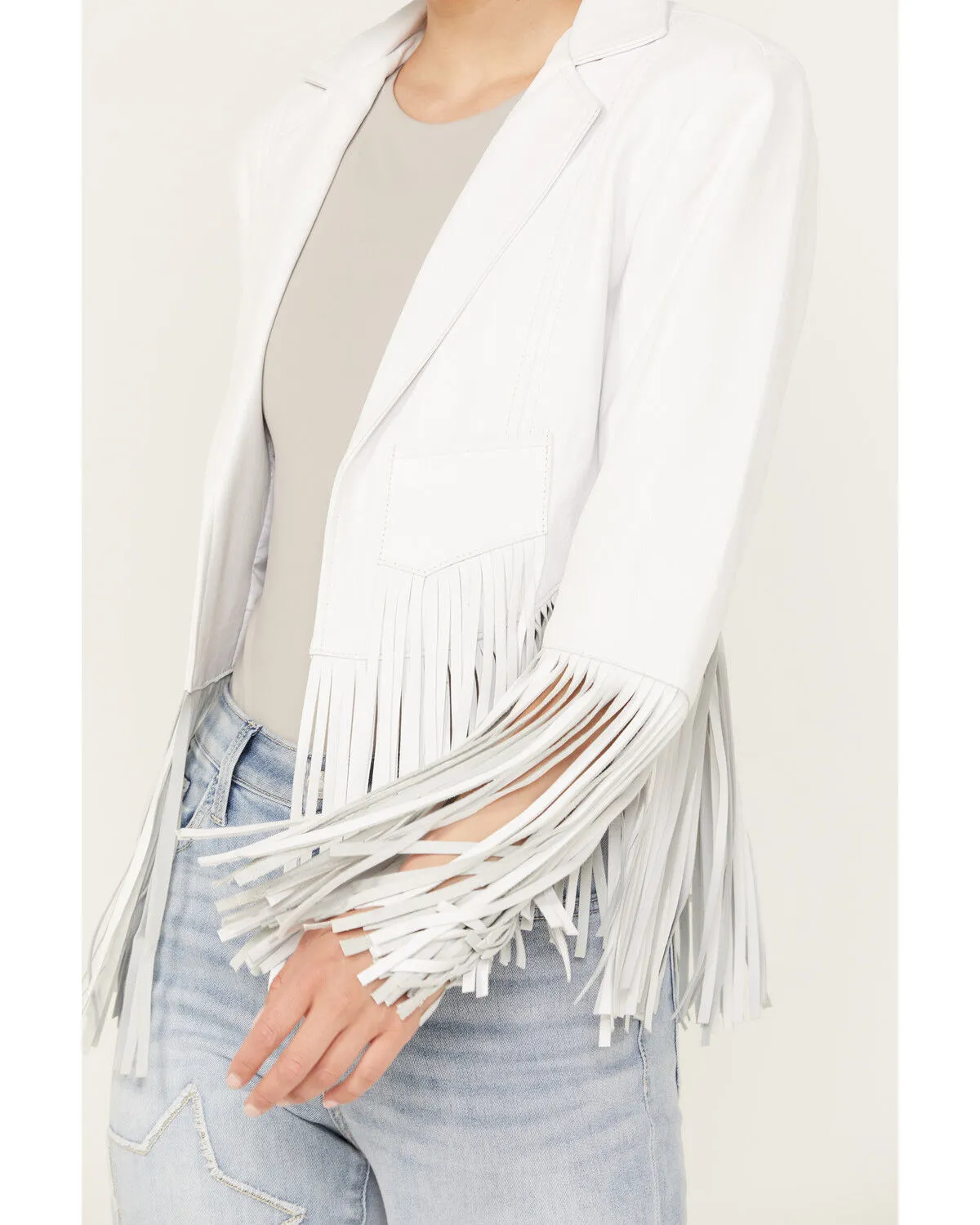 Product Name:  Cripple Creek Women's Cropped Fringe Jacket