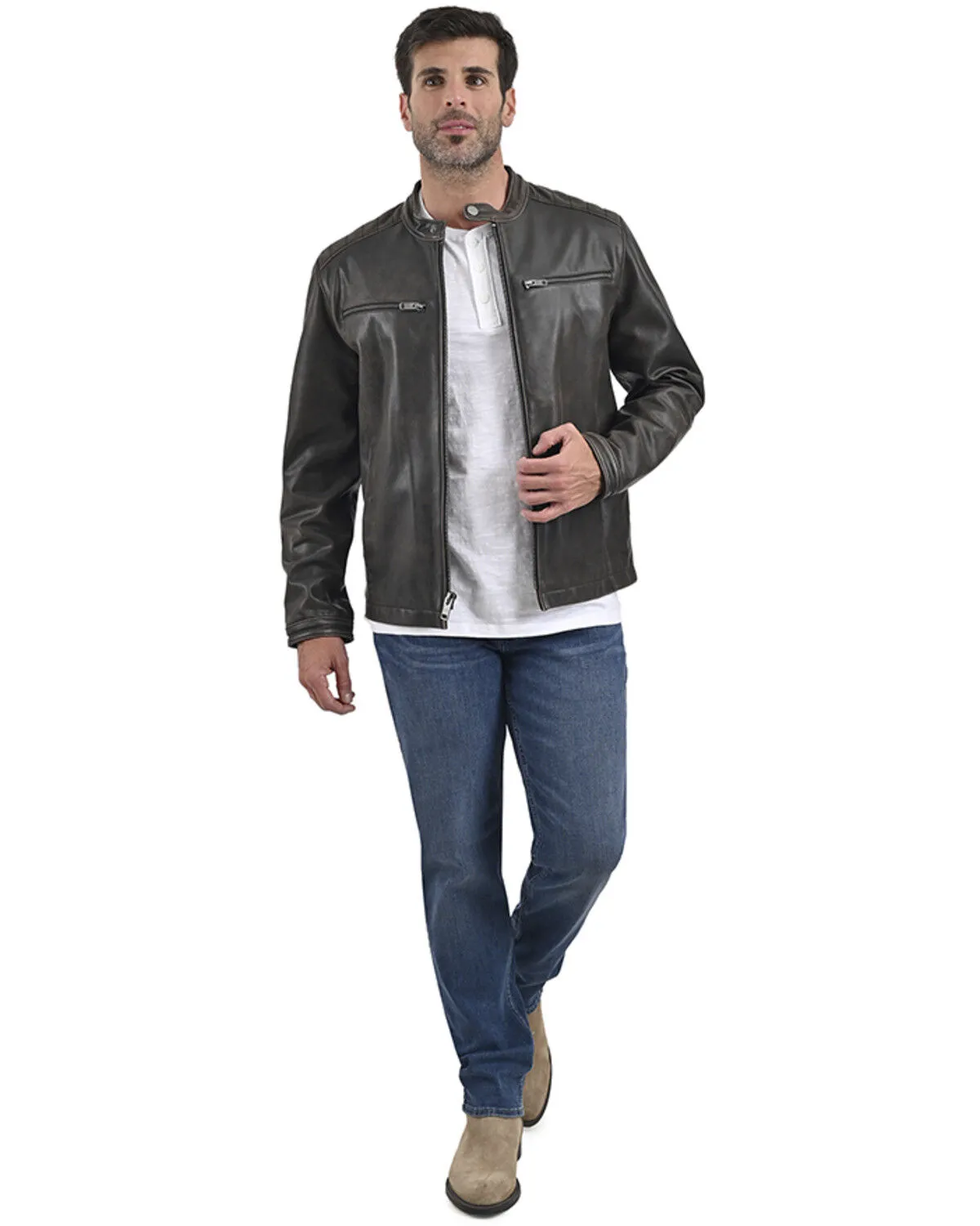 Product Name:  Frye Men's Fryce Racer Leather Jacket