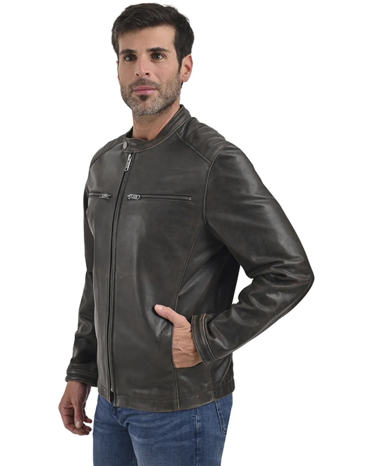 Product Name:  Frye Men's Fryce Racer Leather Jacket