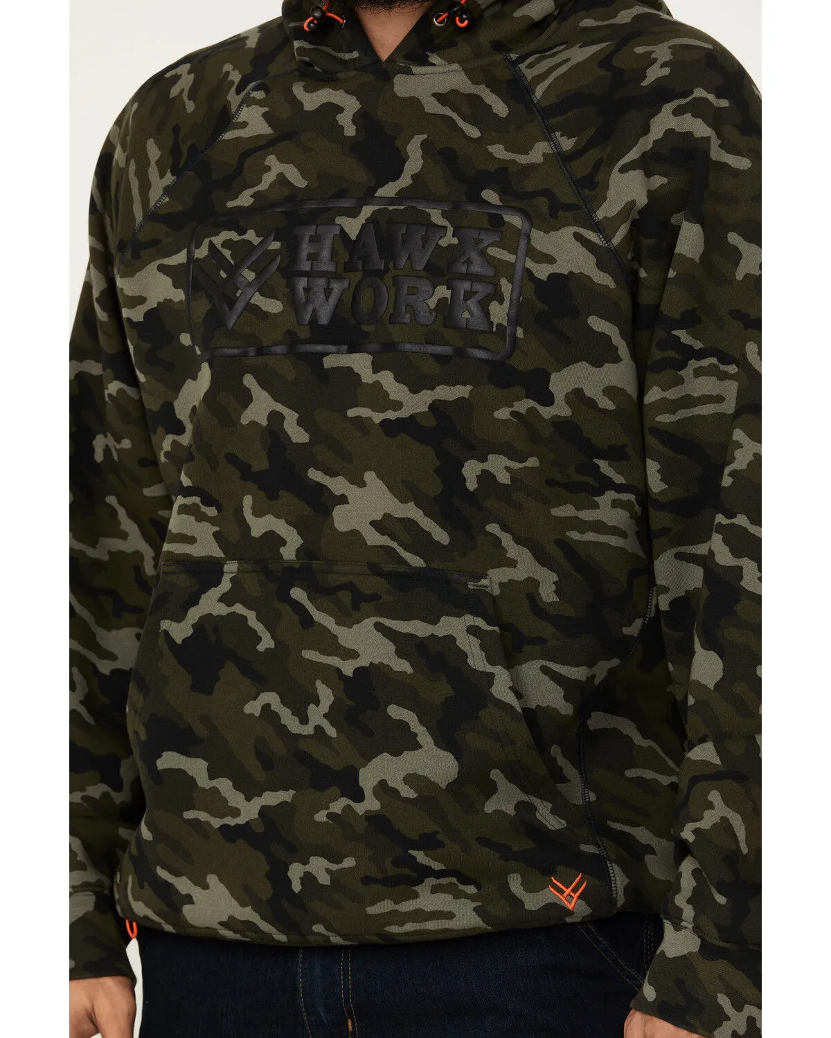 Product Name:  Hawx Men's Camo Print Fleece Work Hooded Sweatshirt