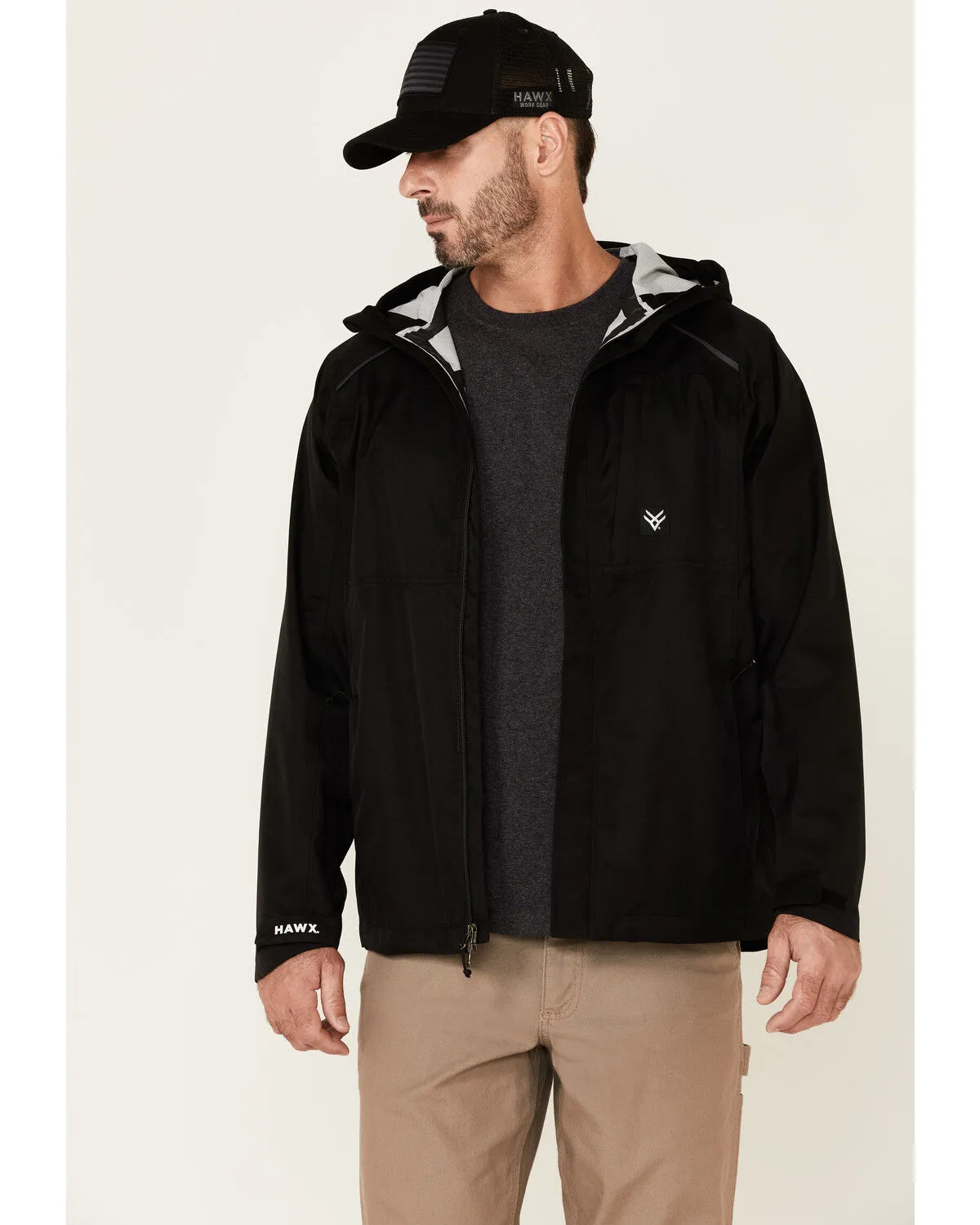 Product Name:  Hawx Men's Pro Elements Zip-Front Hooded Poly-Shell Work Jacket