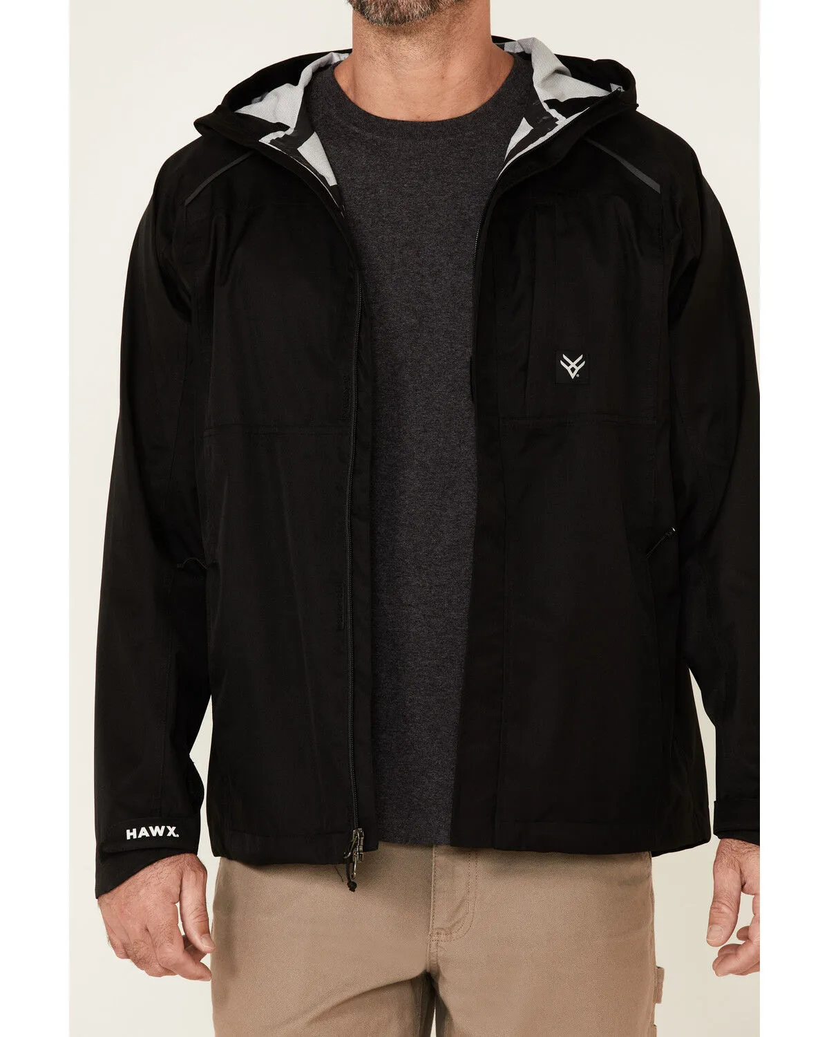 Product Name:  Hawx Men's Pro Elements Zip-Front Hooded Poly-Shell Work Jacket