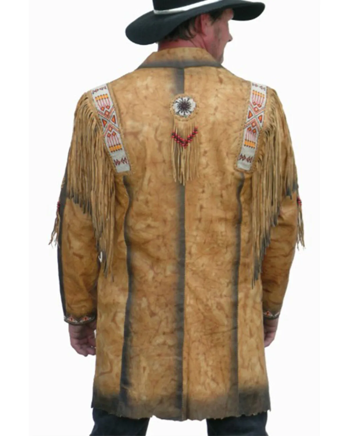 Product Name:  Kobler Leather Men's Fargo Beaded Long Jacket