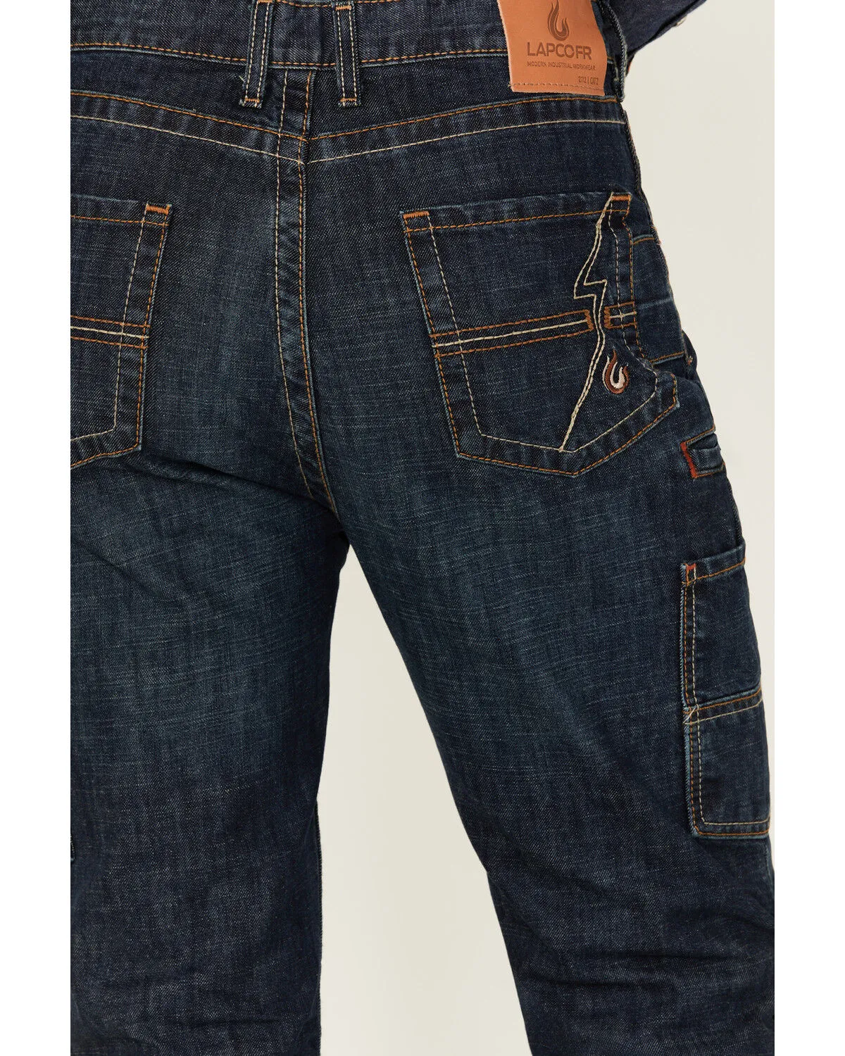 Product Name:  Lapco Men's FR Medium Wash Tapered Leg Utility Work Jeans