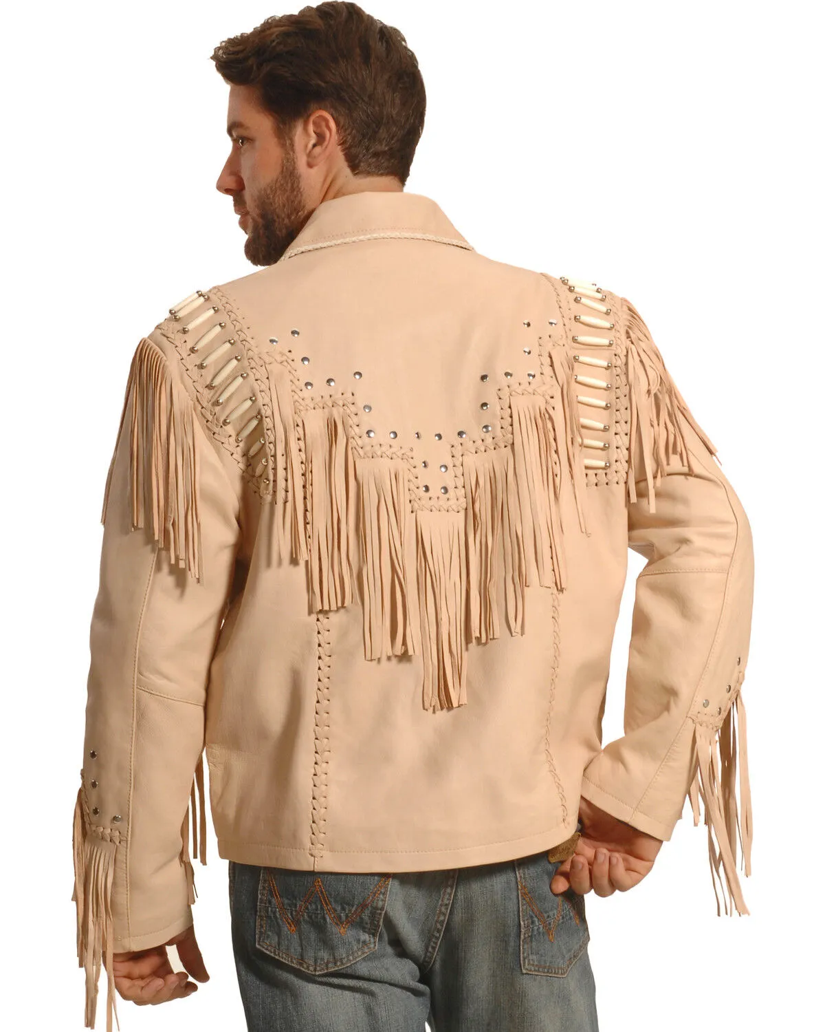 Product Name:  Liberty Wear Men's Fringed Leather Jacket - Big