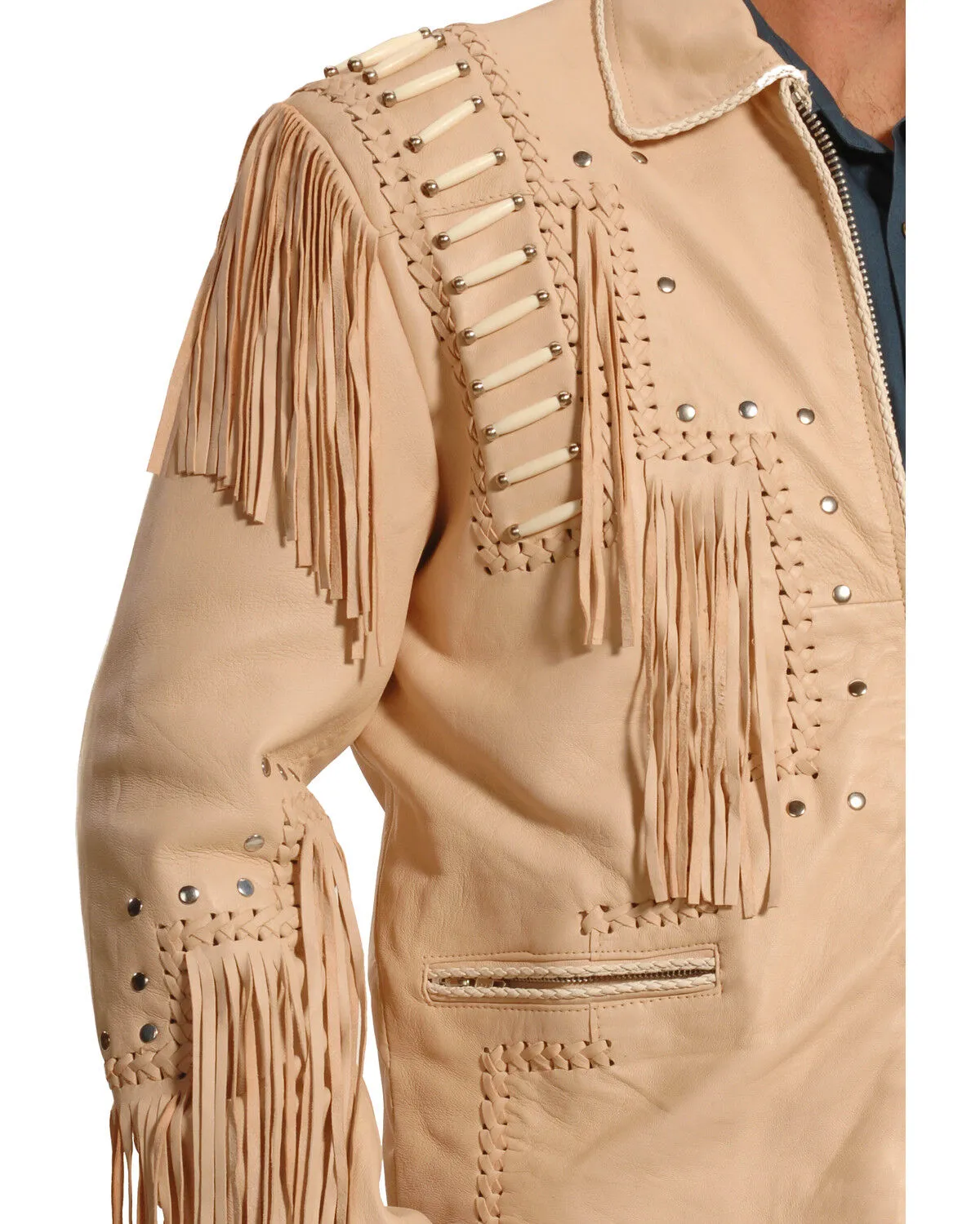 Product Name:  Liberty Wear Men's Fringed Leather Jacket - Big