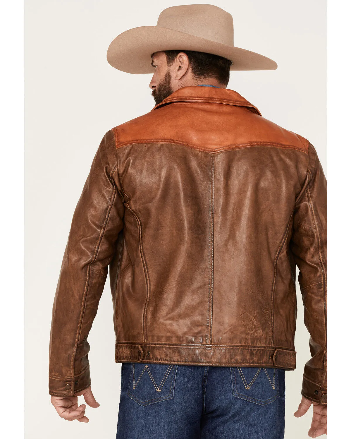 Product Name:  Scully Men's Color Block Leather Jacket