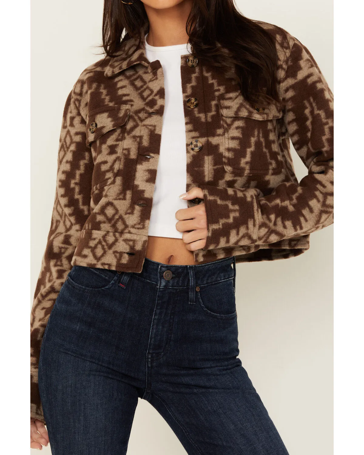 Product Name:  Shyanne Women's Cropped Southwestern Print Jacket