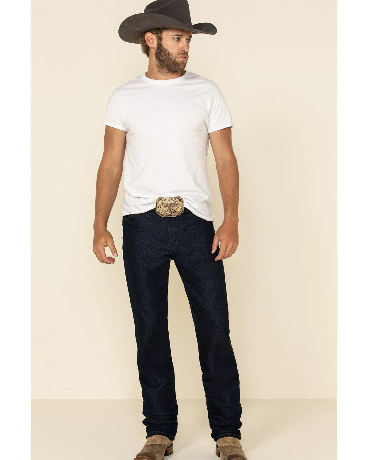 Product Name:  Wrangler Men's Active Flex Prewashed Slim Cowboy Cut Denim Jeans