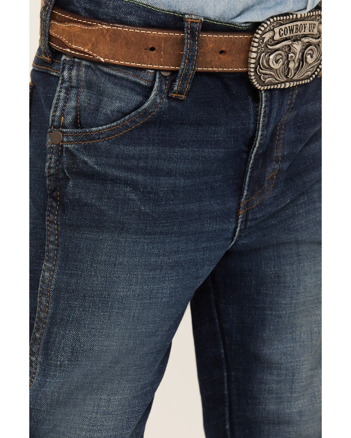 Product Name:  Wrangler Retro Little Boys' Dark Wash Slim Straight Denim Jeans