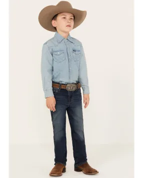 Product Name:  Wrangler Retro Little Boys' Dark Wash Slim Straight Denim Jeans