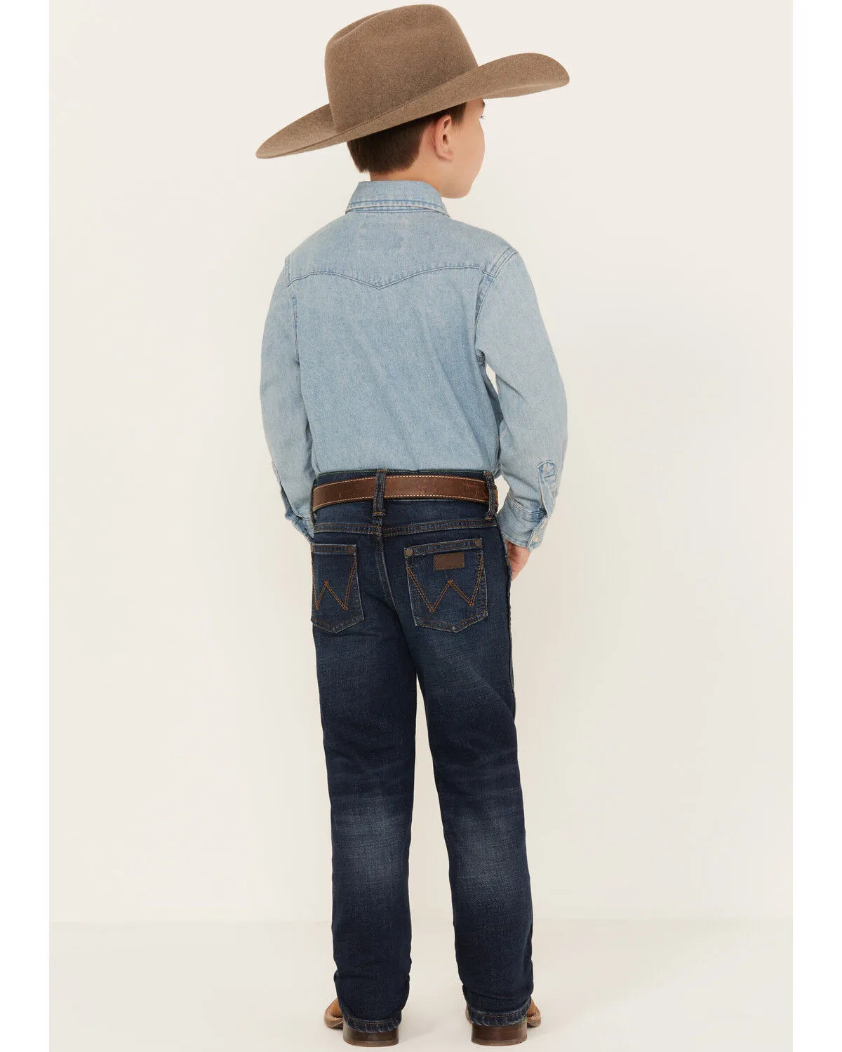 Product Name:  Wrangler Retro Little Boys' Dark Wash Slim Straight Denim Jeans