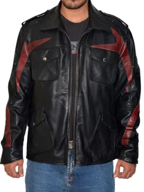 Prototype 2 Black Gaming Cosplay Leather Jacket