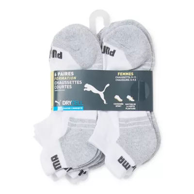 PUMA 6 Pair Low Cut Socks Womens