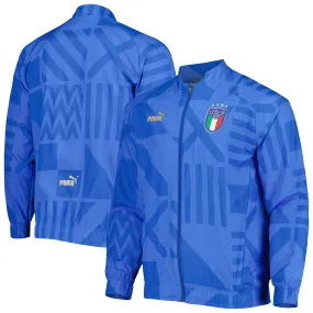 Puma Italy National Team Blue Pre-Match Raglan Full-Zip Training Jacket