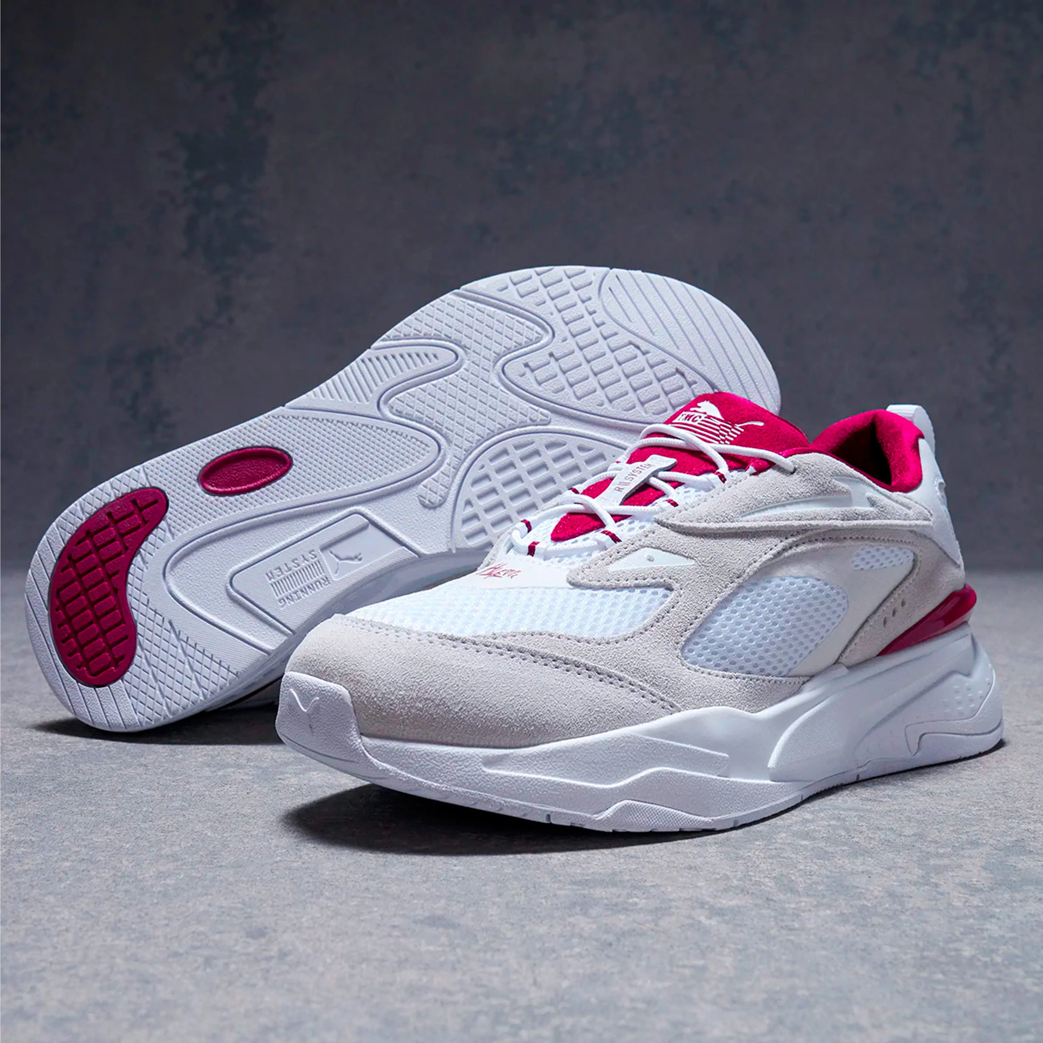 PUMA - Men - TMC RS-Fast - White/Burgundy