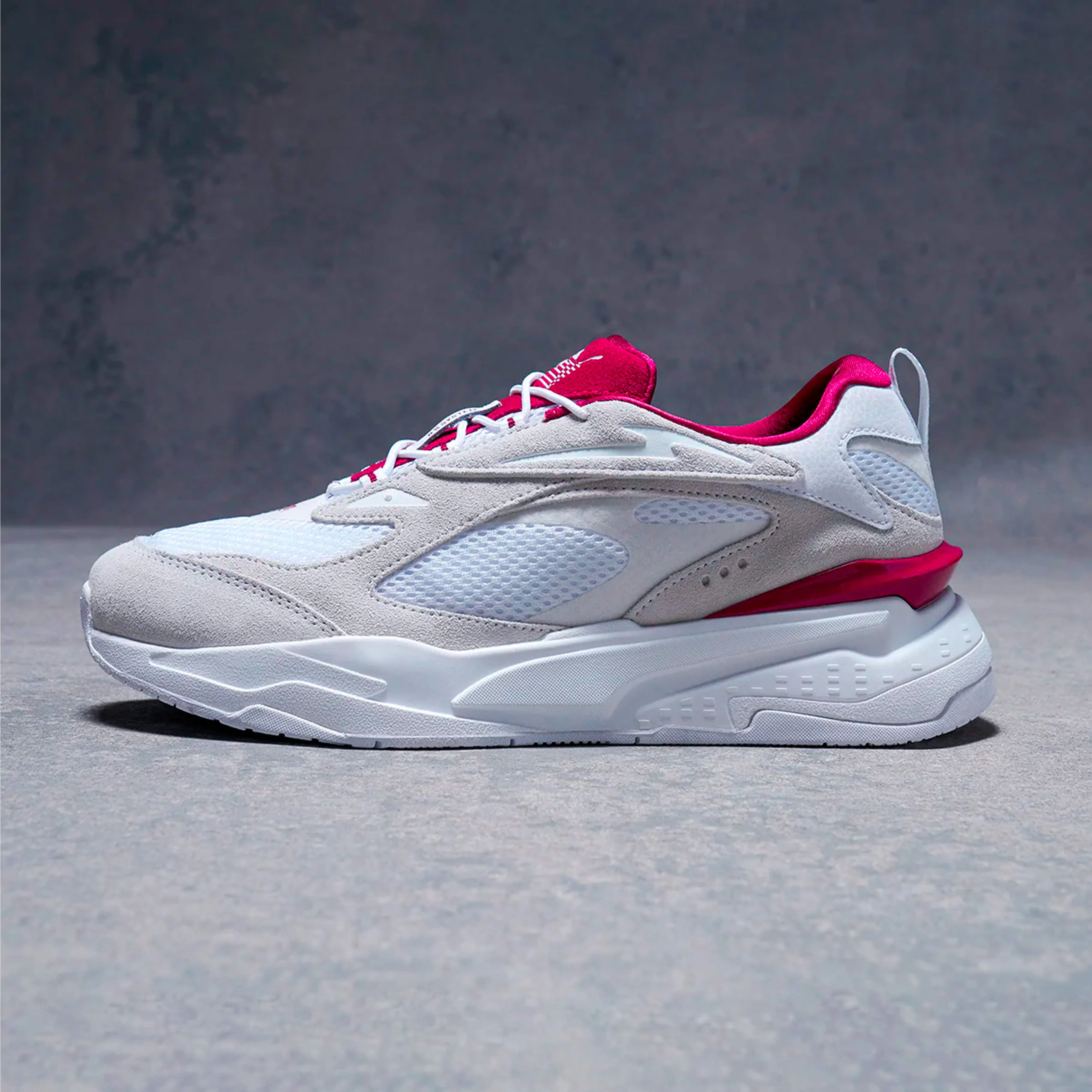 PUMA - Men - TMC RS-Fast - White/Burgundy