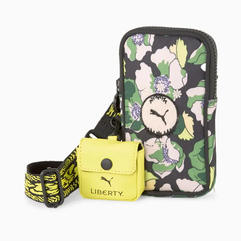 PUMA X LIBERTY Multi Pouch Women's Bag - Puma Black-Sulphur Spring-AOP