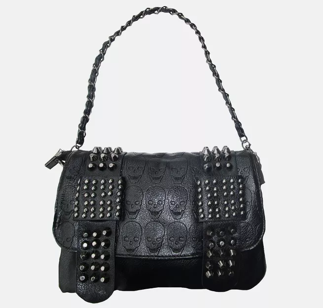 Punk Baby Black Fashion Skull Bag Handbag Shoulder No.8