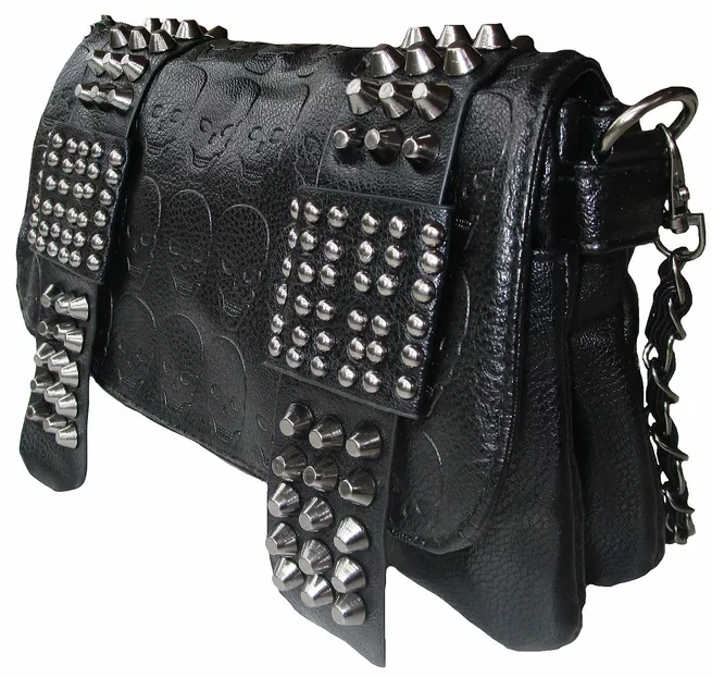 Punk Baby Black Fashion Skull Bag Handbag Shoulder No.8