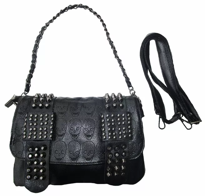 Punk Baby Black Fashion Skull Bag Handbag Shoulder No.8