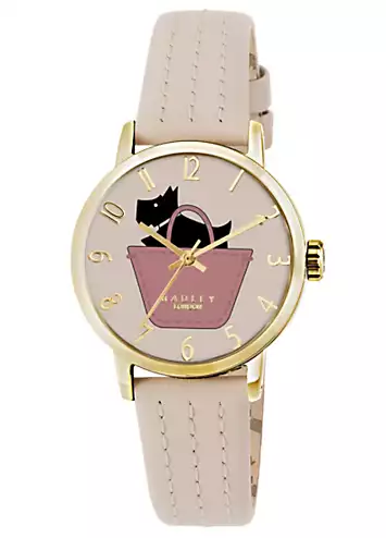 Radley London Border Ladies Gypsum Soft Leather Strap Dog in Bag Watch | Kaleidoscope