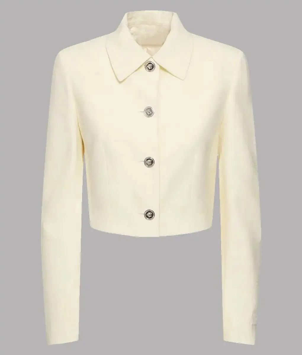 Republican National Convention Ivanka Trump White Button Up Cropped Jacket | The Leather City