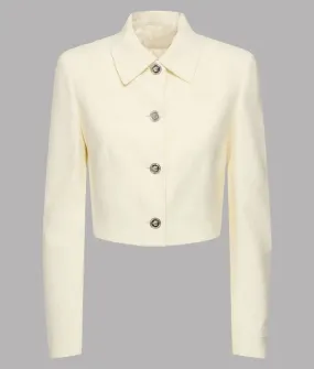 Republican National Convention Ivanka Trump White Button Up Cropped Jacket | The Leather City