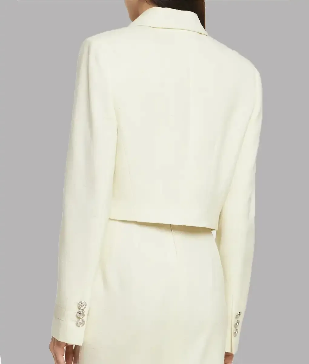 Republican National Convention Ivanka Trump White Button Up Cropped Jacket | The Leather City