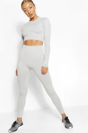 Ribbed Seamless Gym Sculpt Leggings