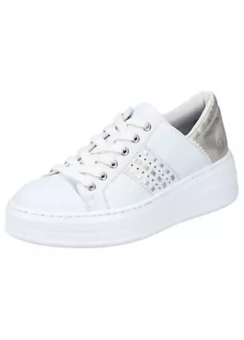 Rieker Metallic Detail Platform Trainers | Grattan