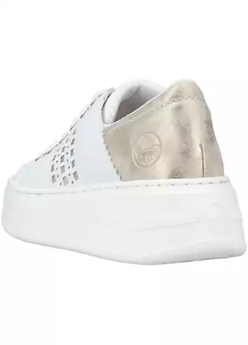 Rieker Metallic Detail Platform Trainers | Grattan