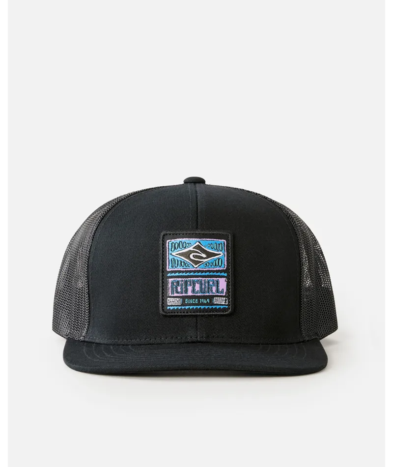 Rip Curl Custom Trucker Hat-Solid Black